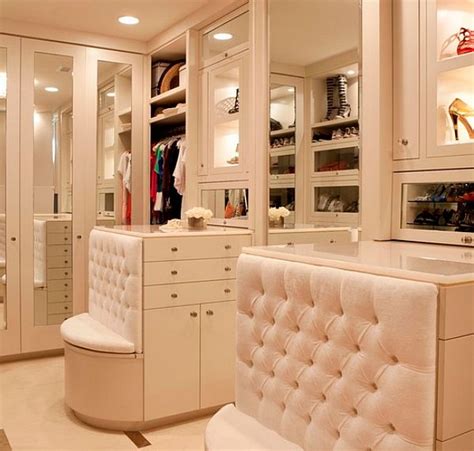 Perfect Walk In Closet With Bench And Drawers Decoist