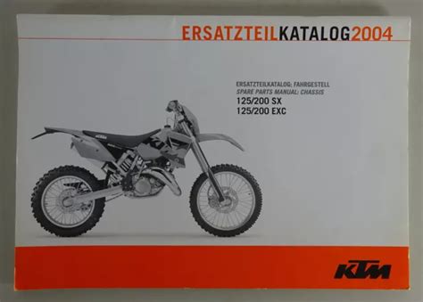 CATALOGUE DES PIÈCES Châssis KTM 125 200 SX 125 200 HT Modèle Année