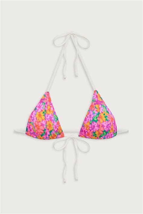 Frankies Bikinis Bikinis Women Coastal Micro Triangle Bikini Top