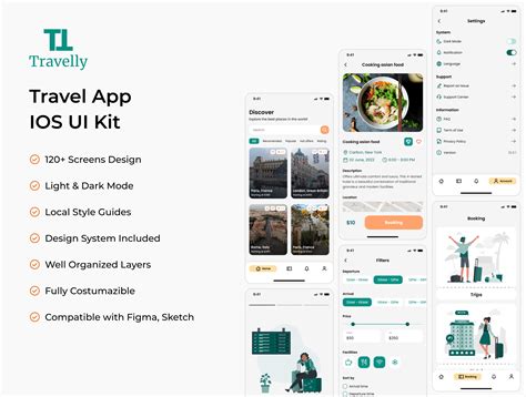 Travelly Free Travel App Ui Kit