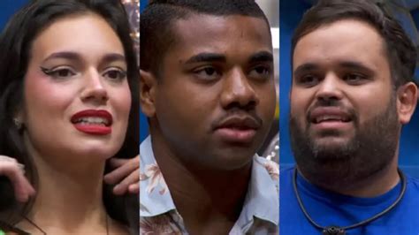 “bbb24” Yasmin Escapa Na Bate E Volta Alane Davi E Michel Estão No