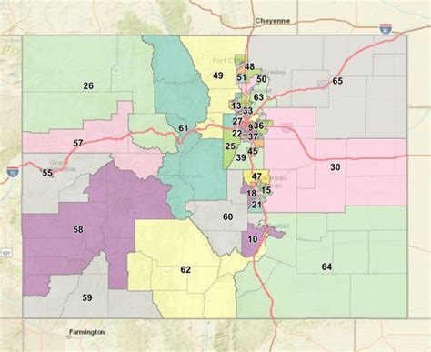 Colorado New Congressional Districts Map