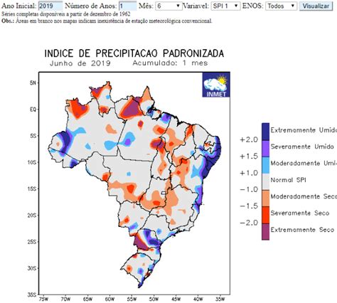 Standardized Precipitation Index Spi Brazil Unccd