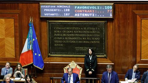 Premierato Primo Via Libera Del Senato S No E Astenuto