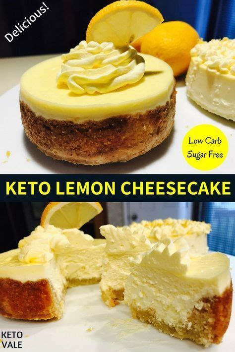 Keto Lemon Cheesecakes With Almond Crust Low Carb Sugar Free Recipe