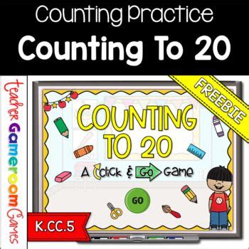 Counting To Powerpoint Game Freebie Math Center Activities