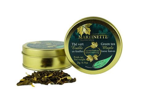 Maple Green Tea 25g Loose Leaves Tin La Ferme Martinette