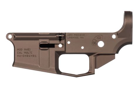 Aero Precision M E Stripped Lower Receiver Kodiak Brown Anodized