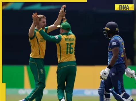 Sl Vs Sa T20 World Cup 2024 Nortje Rabada Shine As South Africa Beat Sri Lanka By 6 Wickets