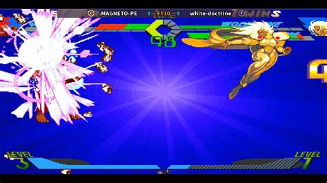 X Men Vs Street Fighter Fightcade Magneto Pe X White Doctrine