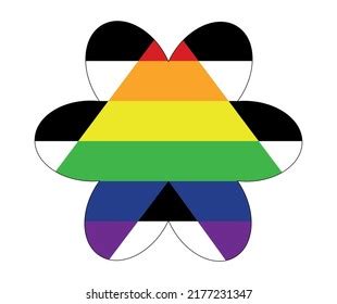 Proud Ally Heart Straight Ally Pride Stock Vector Royalty Free