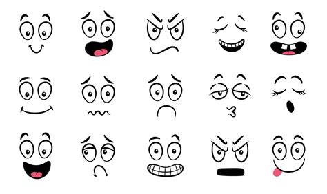 Cartoon Eyes And Mouth Vector Art Icons And Graphics For Free Download