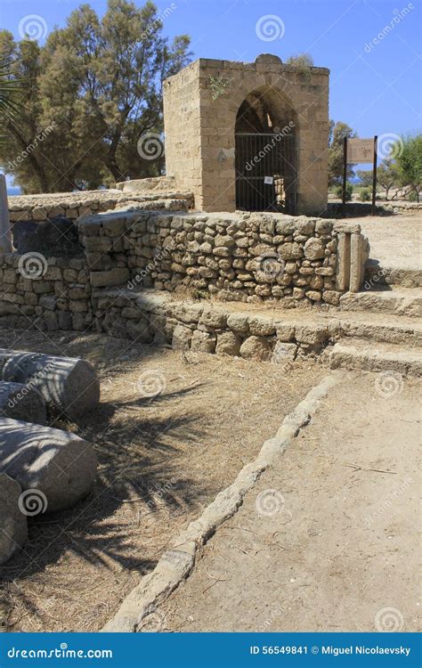 Ancient City Of Biblical Ashkelon In Israel Stock Image Image Of