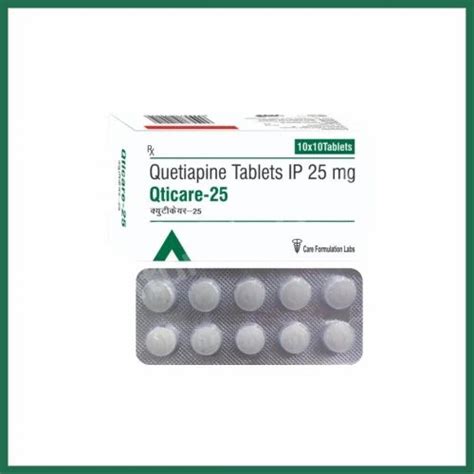 Quetiapine 25mg Tablets at Rs 38/stripe | Quetiapine Tablet in Mumbai | ID: 2852572864348