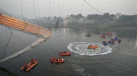 Old Cable Of Gujarat Bridge Snapped Due To Rush Say Forensics Sources