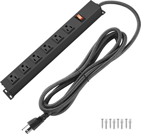 Amazon Outlet Metal Power Strip With Switch Heavy Duty Wall