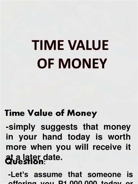 Module 5 Basic Time Value Of Money Pdf Present Value Time Value Of Money