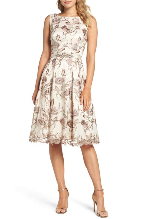 Eliza J Floral Fit And Flare Dress Nordstrom