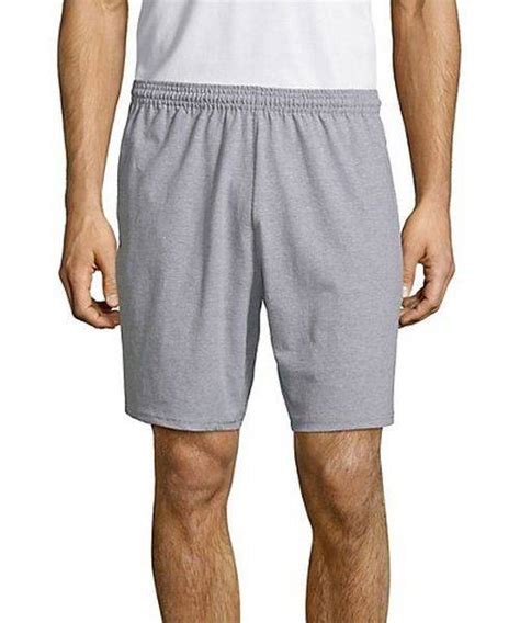 Hanes Mens Jersey Pocket Short O8790 Apparelshopusa