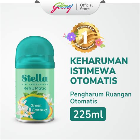 Jual Stella Matic Refill Green Fantasy 225ml Refill Pengharum Ruangan