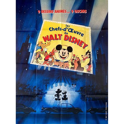 Affiche de cinéma française de LES CHEFS D OEUVRE DE WALT DISNEY