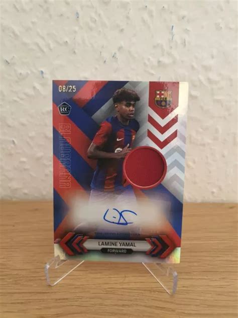 TOPPS BARCELONA TEAM Set 23 24 Lamine Yamal Patch Auto 25 Partita