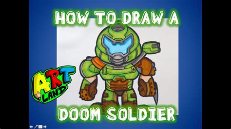 How To Draw A Doom Soldier Youtube