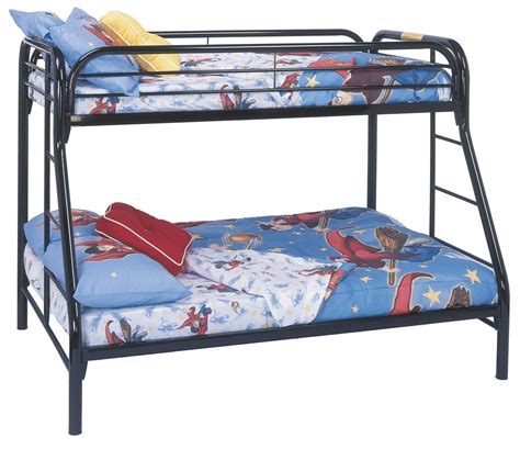 Black Metal Twin Over Full Bunk Bed From Monarch 2231k Coleman Furniture