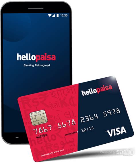 Hellopaisa Banking Card Hone App Powered By Sasfin Hello Paisa