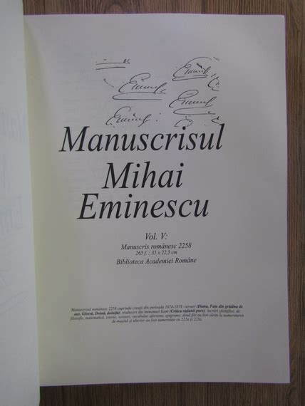 Eugen Simion Manuscrisele Mihai Eminescu Volumul Cump R