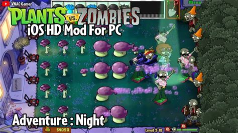 Plants Vs Zombies Mod Ios Hd V201 Update Adventure Night