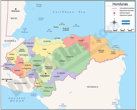 Mapa de honduras