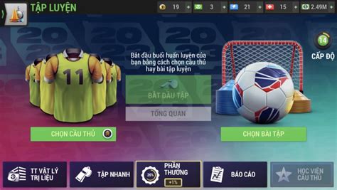 Bài tập hiệu quả nhất cho cầu thủ trong Top Eleven VNG