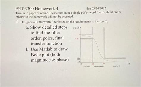 Solved EET 3300 Homework 4 Due 03 24 2022 Turn In In Paper Chegg