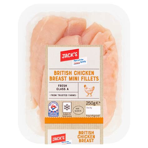 Jacks British Chicken Breast Mini Fillets 250g Willesborough Budgens