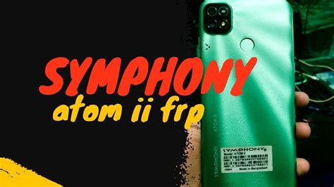 Symphony Atom Ii Frp Bypass Cm2 YouTube