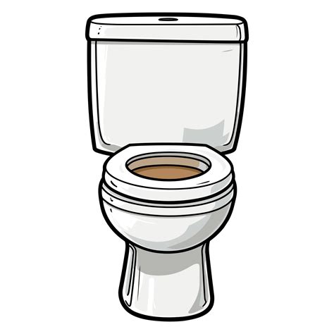 White Toilet bowl with open lid illustration 26721365 PNG