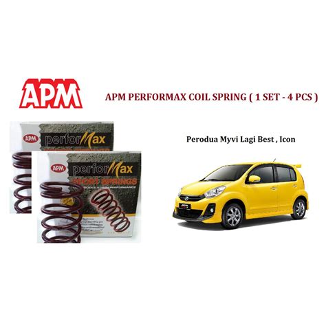 Perodua Myvi Lagi Best APM Performax Sport Coil Spring Suspension Set