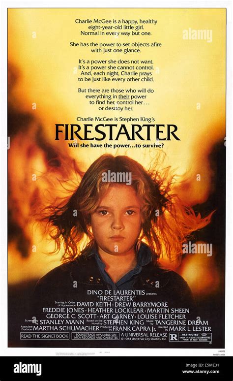 Firestarter poster hi-res stock photography and images - Alamy