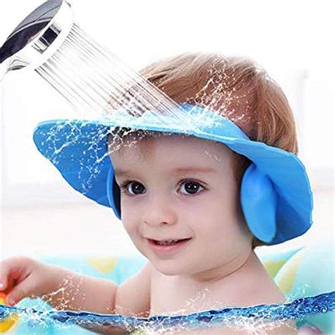 Buy Niwrt Adjustable Safe Soft Bathing Baby Shower Cap Wash Hair For