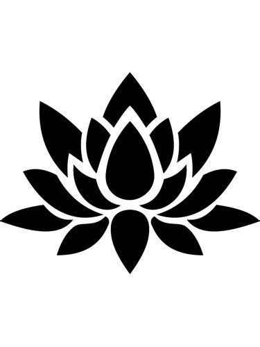 Free Printable Lotus Stencils And Templates Lotus Flower Art