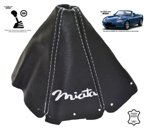 SOUFFLET LEVIER DE Vitesse Pour Mazda MX5 MK2 1998 2005 Cuir Miata