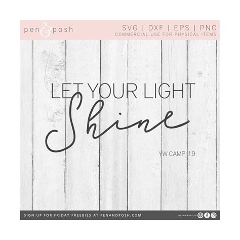 Svg Files For Cricut Quotes Let Your Light Shine Svg Lig Inspire