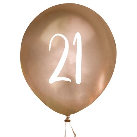 Gold 21 Balloons 21st Birthday Balloons First Birthday Balloons