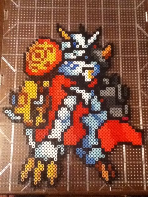 Plantilla Hama Beads De Omnimon Digimon Creaciones Con Hama Beads