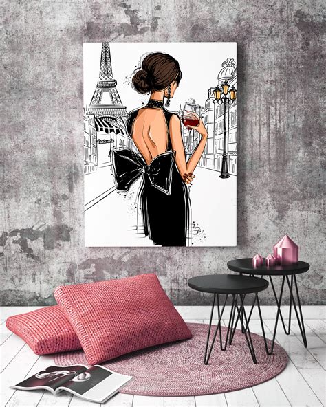 Fashion Print Fashion Girl Art Fashion Wall Art Modern Wall Etsy