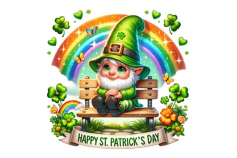 Cute Gnome St Patricks Day Clipart Graphic By Thedigitalstore247