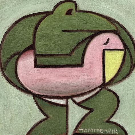 Pool Frog Abstract Art Print Painting by Tommervik - Fine Art America