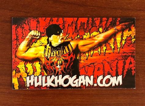 Hulk Hogan Business Card Hogans Beach Shop Orlando Florida