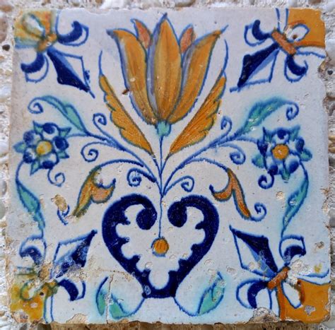 Rare Antique Tile With Tulip Earthenware Catawiki